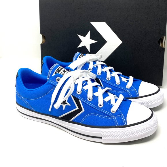 Converse STAR PLAYER Low Canvas Blue Sneakers Men - Picture 7 of 10
